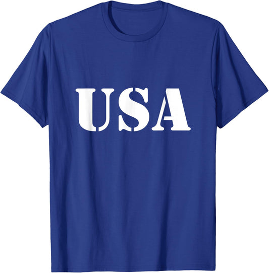USA Logo Shirt - Military Look T-Shirt - T-Shirt | Royal