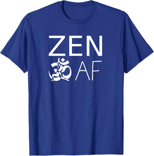 ZEN AF Ohm Sign Yoga Warrior T-Shirt - T-Shirt | Royal