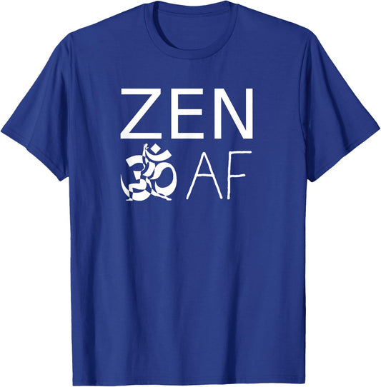 ZEN AF Ohm Sign Yoga Warrior T-Shirt - T-Shirt | Royal