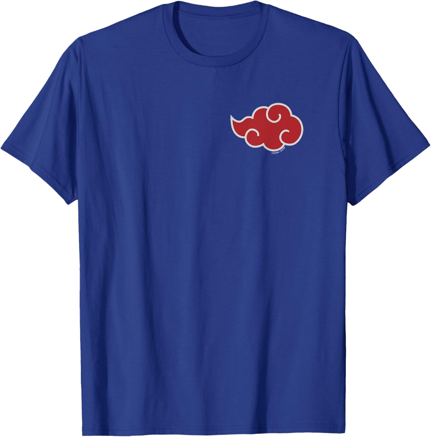 Naruto Shippuden Akatsuki Cloud Short Sleeve T-Shirt - T-Shirt | Royal