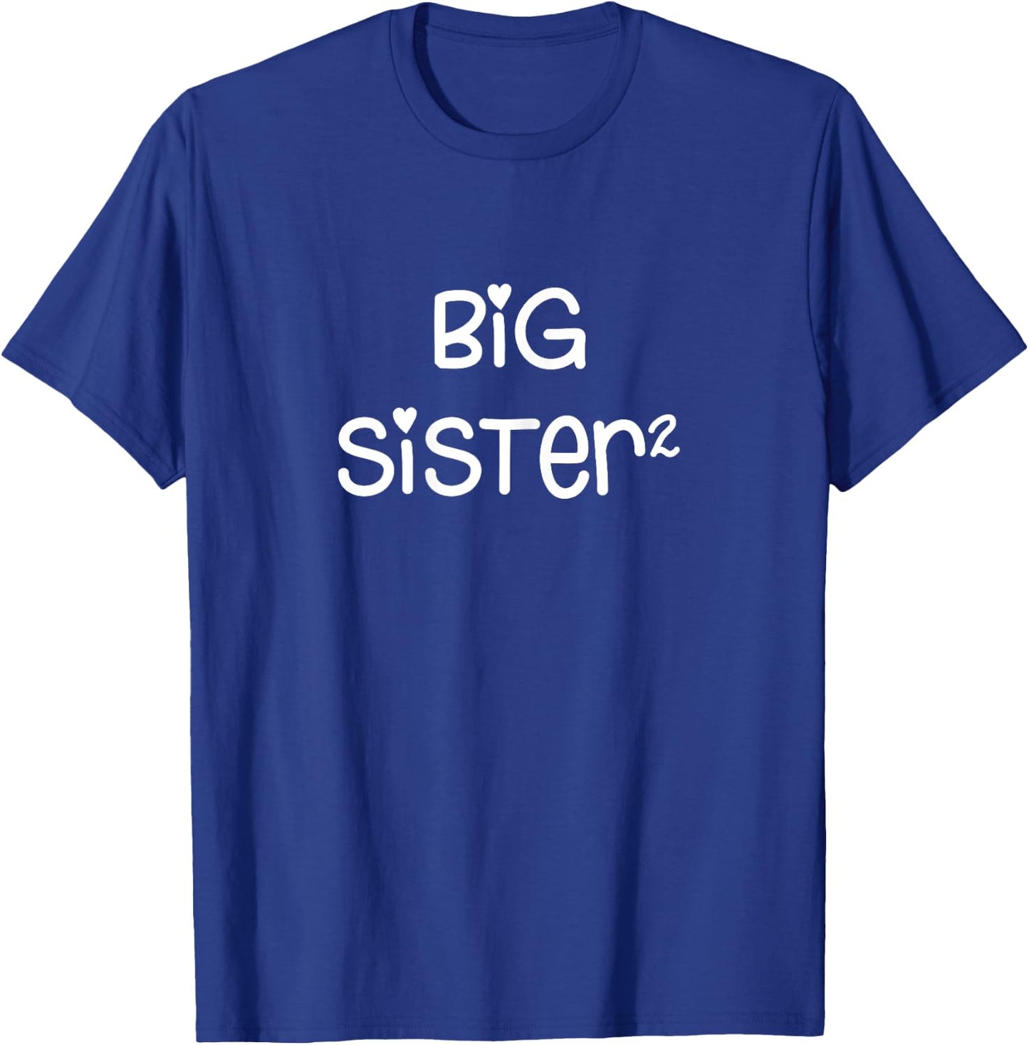 Big Sister Squared x2 Promoted Again Sibling Gift T-Shirt - T-Shirt | Royal