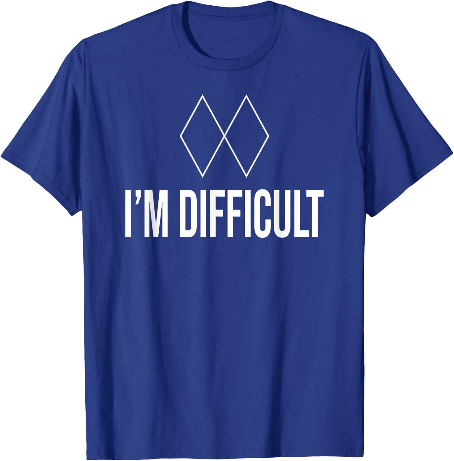 Im Difficult Black Diamond Kids And Ski T-Shirt - T-Shirt | Royal
