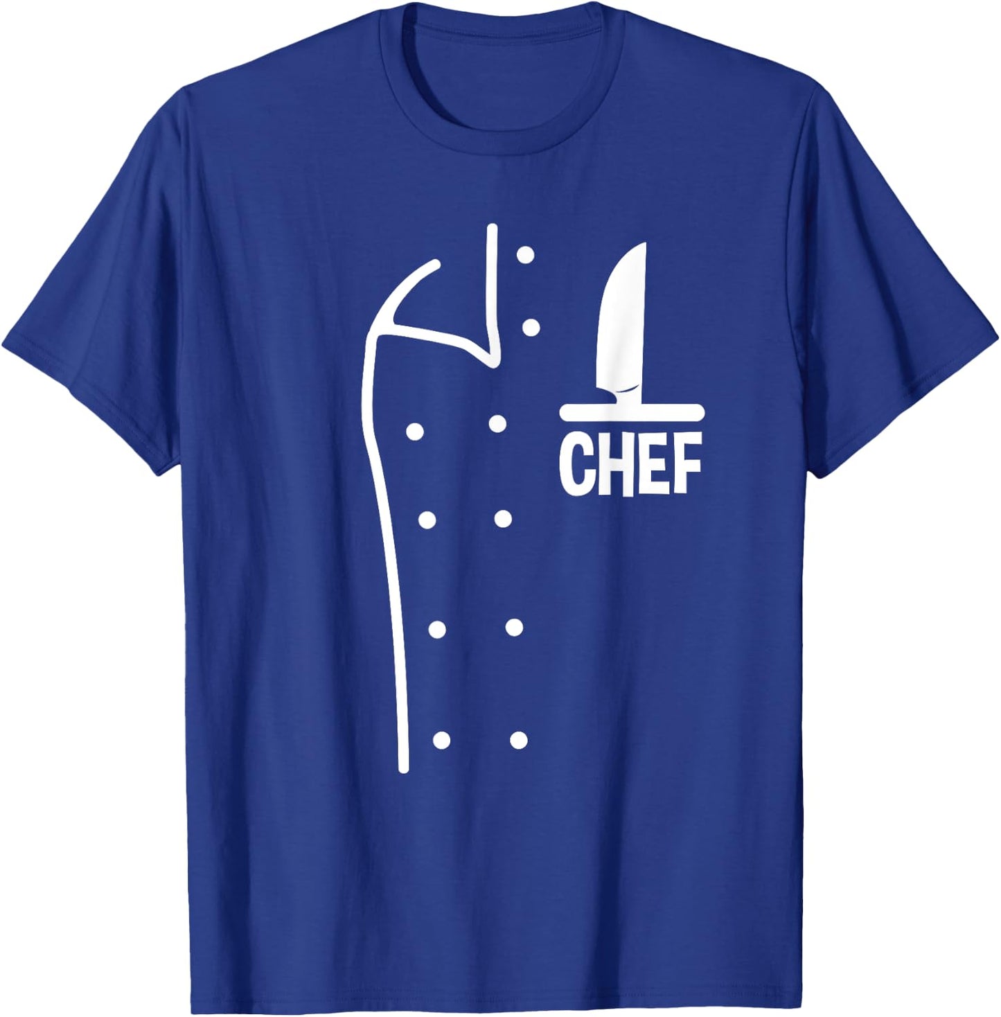 Funny Chef Uniform Faux Chef Costume T-Shirt - T-Shirt | Royal