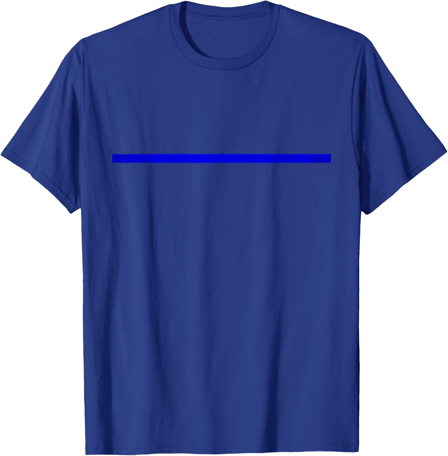 Thin Navy Line Back The Police T-Shirt - T-Shirt | Royal