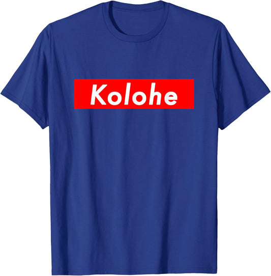 Hawaiian Kolohe Rascal Red Rectangle T-Shirt - T-Shirt | Royal
