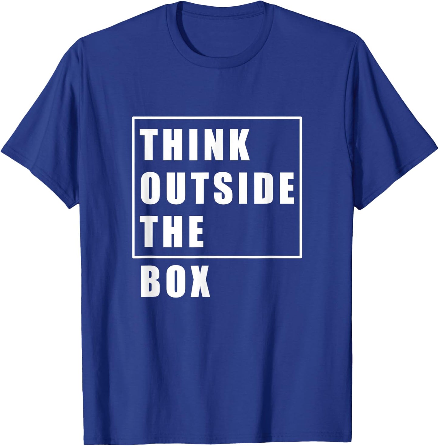 Think Outside The Box | Great Idea T-Shirt - T-Shirt | Royal
