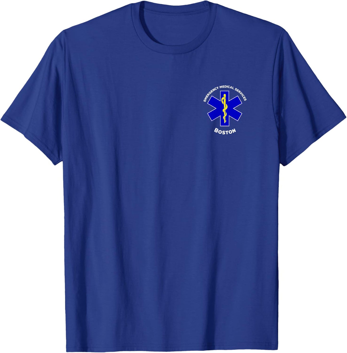 Boston Massachusetts EMS Paramedic EMT Uniform T-Shirt - T-Shirt | Royal