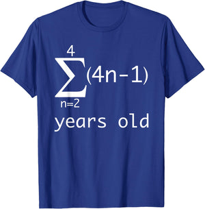 Funny Math Geek Shirt-33rd Birthday 33 Years Old Math Lovers T-Shirt - T-Shirt | Royal