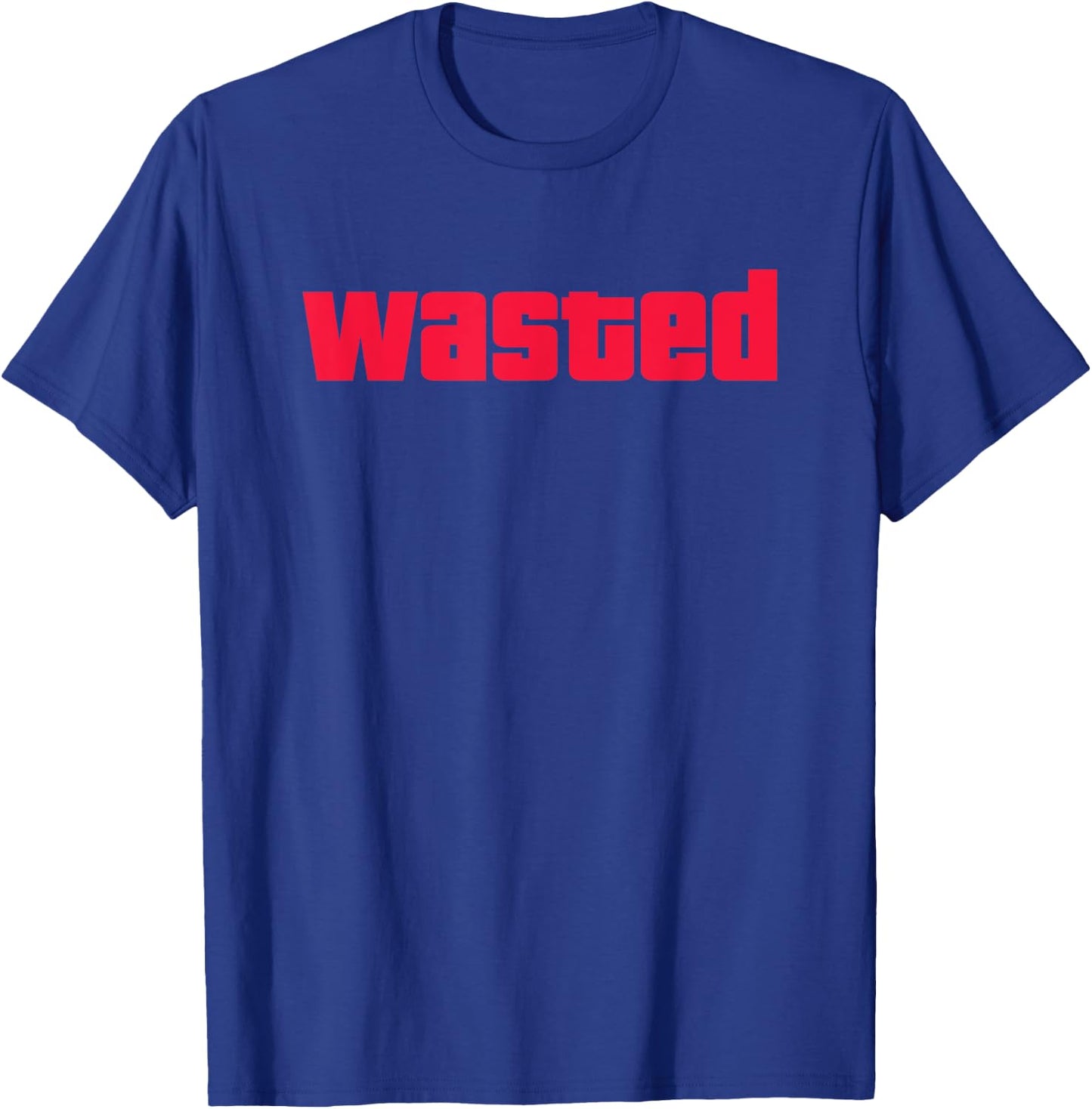 Funny Wasted Gaming Inspired wasted Novelty T-Shirt - T-Shirt | Royal