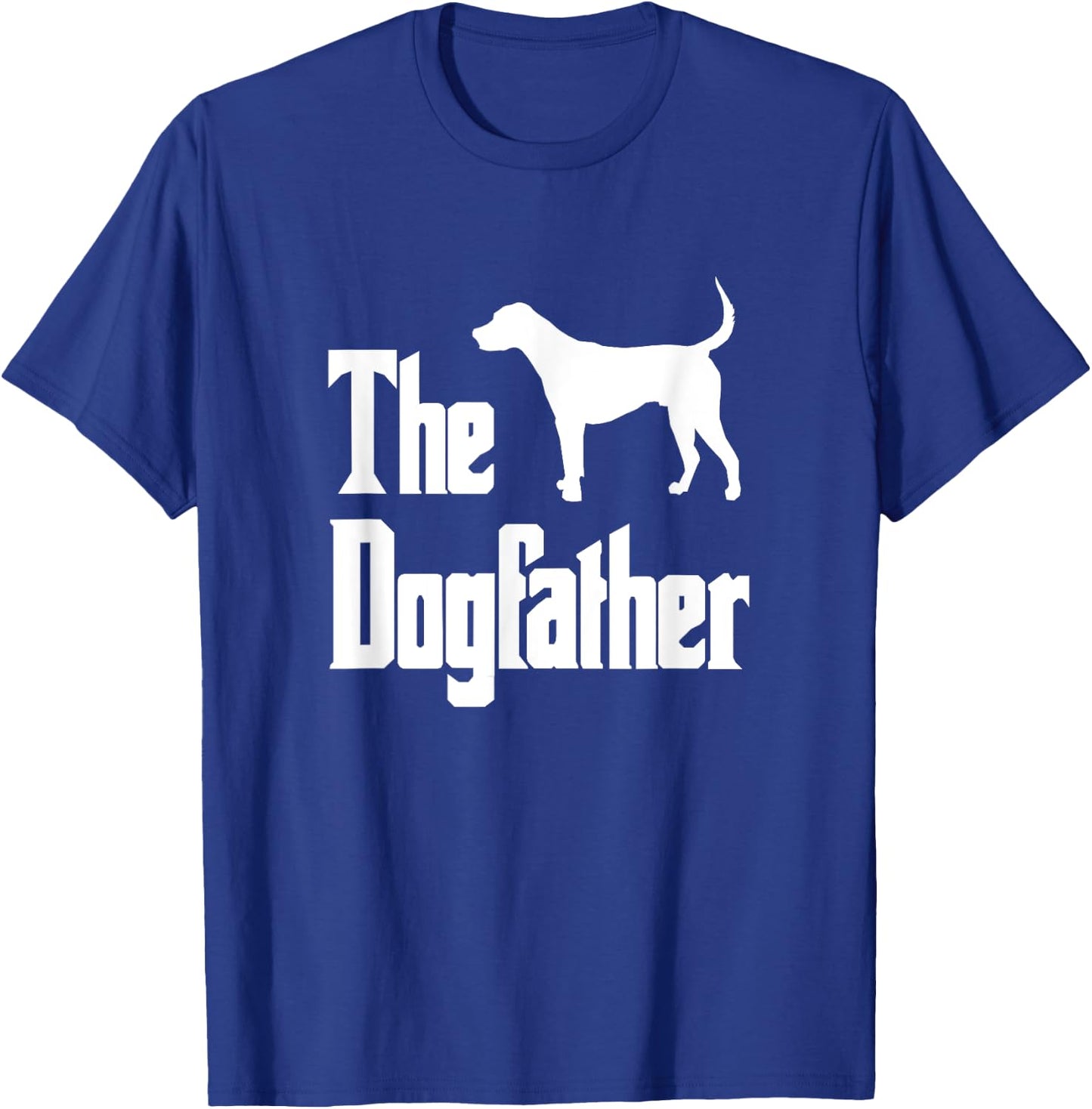 The Dogfather , American Foxhound Dog silhouette T-Shirt - T-Shirt | Royal