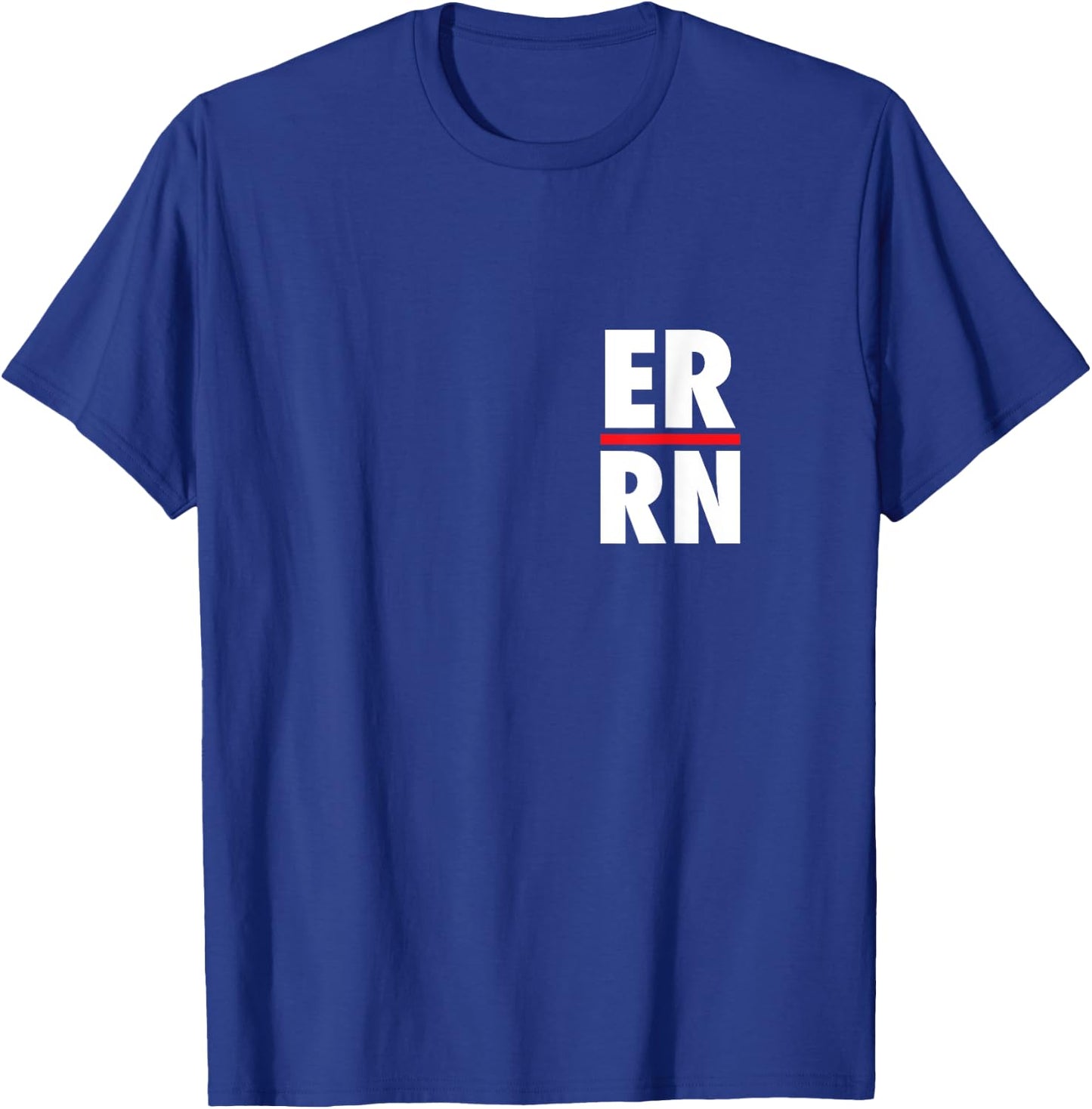 ER RN Emergency Room Registered Nurse Heart Edition T-Shirt - T-Shirt | Royal