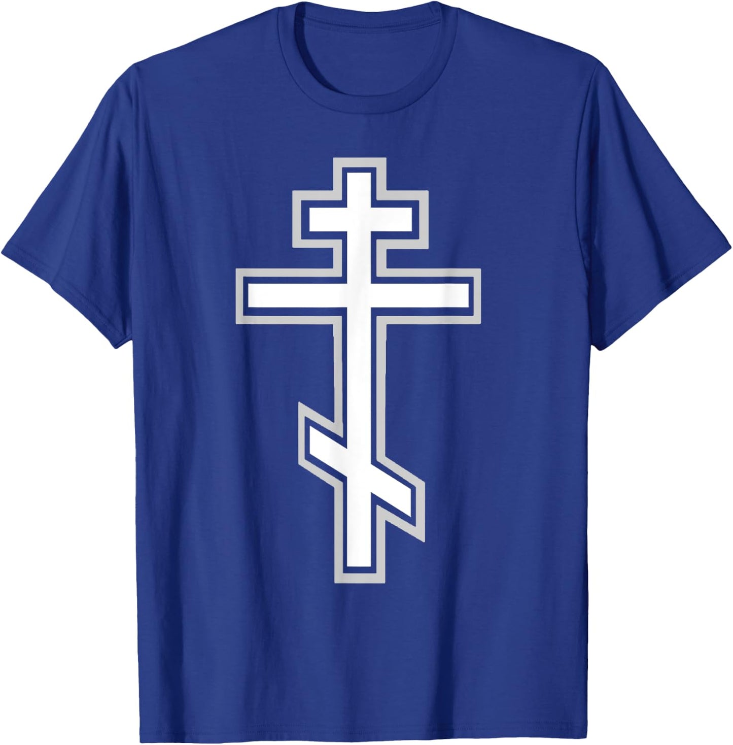 Russian Orthodox Cross. Crucifix Christian T-Shirt - T-Shirt | Royal