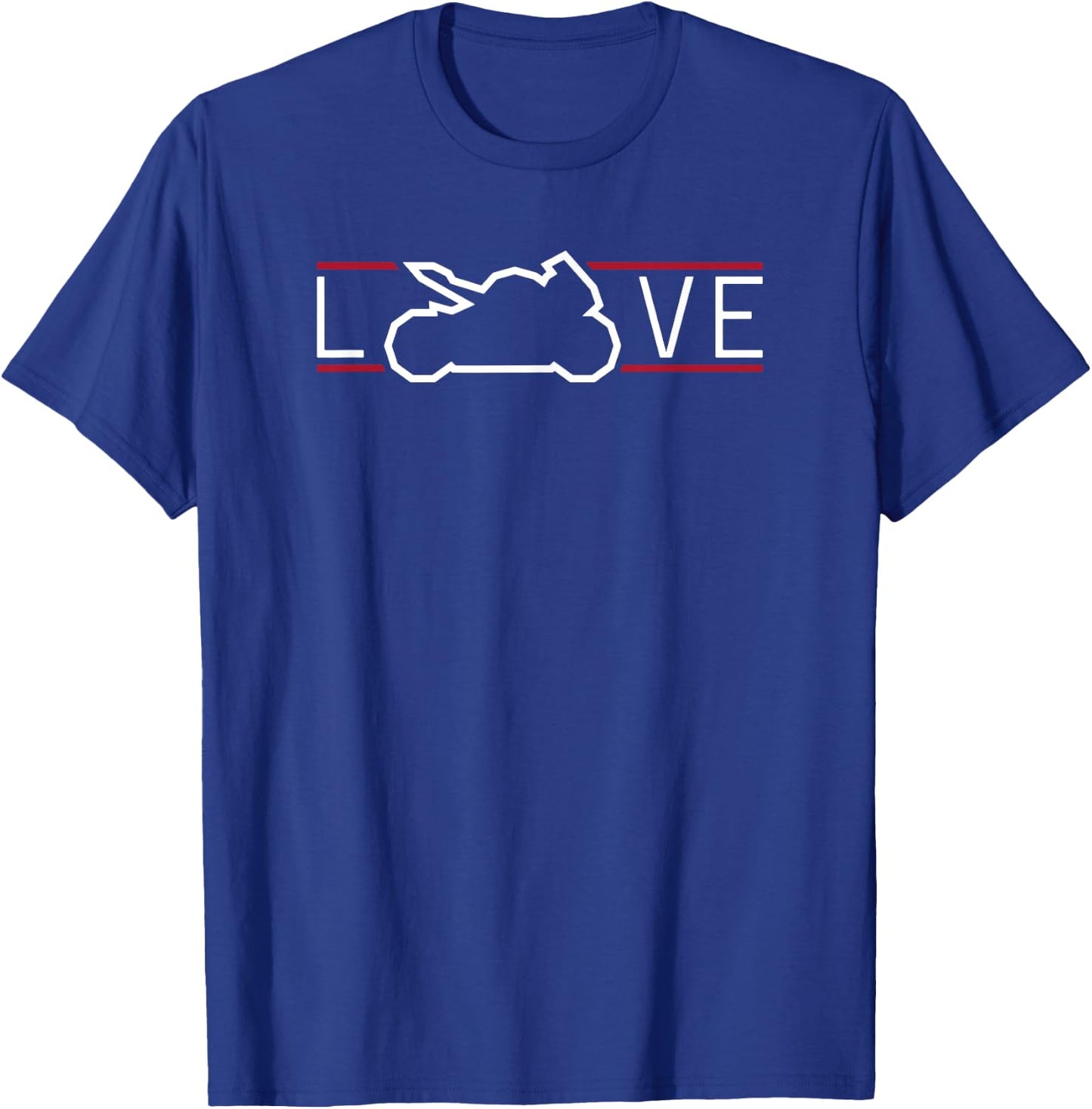 Love To Ride Race Sportbike Street Sport Bike Motorcycle T-Shirt - T-Shirt | Royal