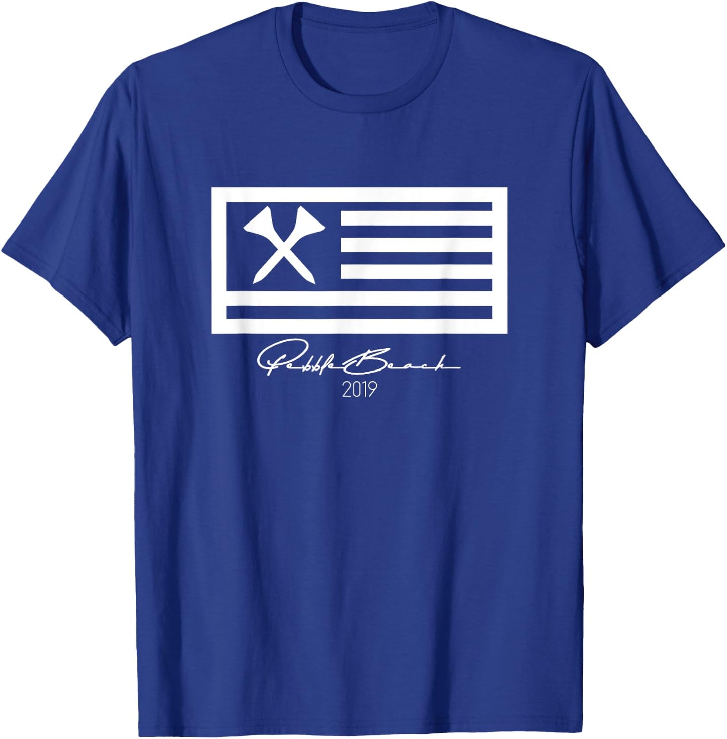 Pebble Beach Golf | US FLAG 2019 Men Women Girls Kids T-Shirt - T-Shirt | Royal