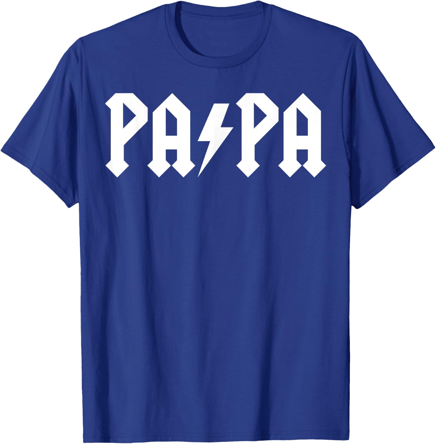 Men Rock PAPA Father's day Gift Funny Rock Metal band Humor T-Shirt - T-Shirt | Royal