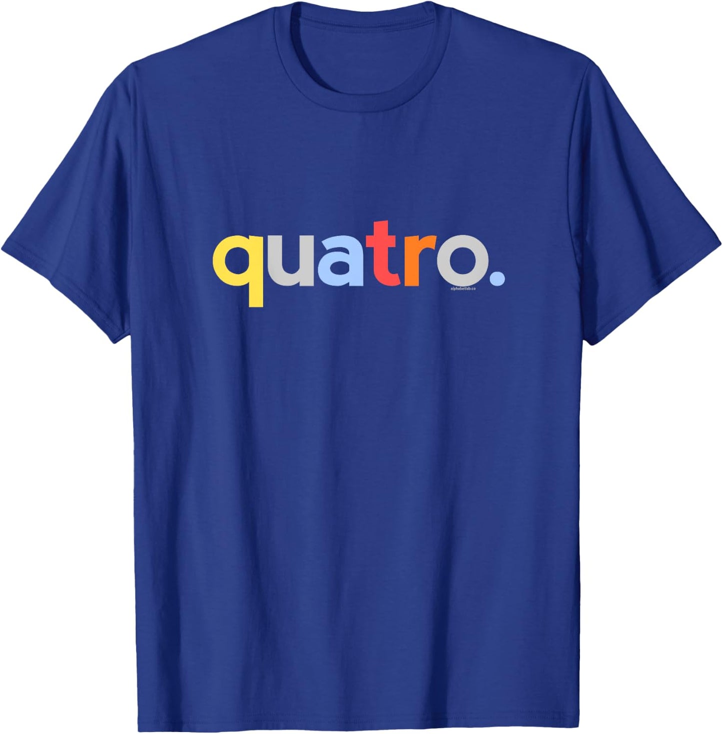 Kids 4th Birthday Shirt Boy 4 Four Quatro | Portuguese Garoto T-Shirt - T-Shirt | Royal