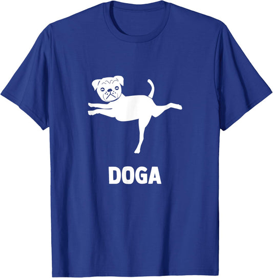 Best Dog & Yoga is DOGA Funny Gift Women T-Shirt - T-Shirt | Royal