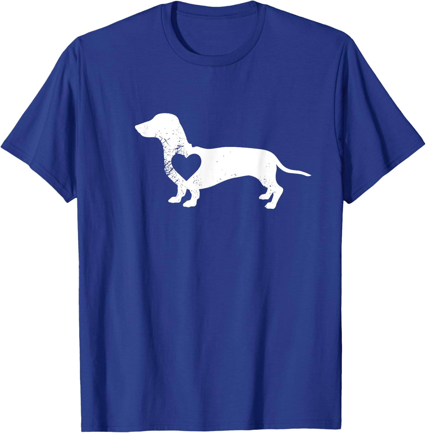 Dachshund Silhouette with Heart - Dog Lover Design Women Kids T-Shirt - T-Shirt | Royal