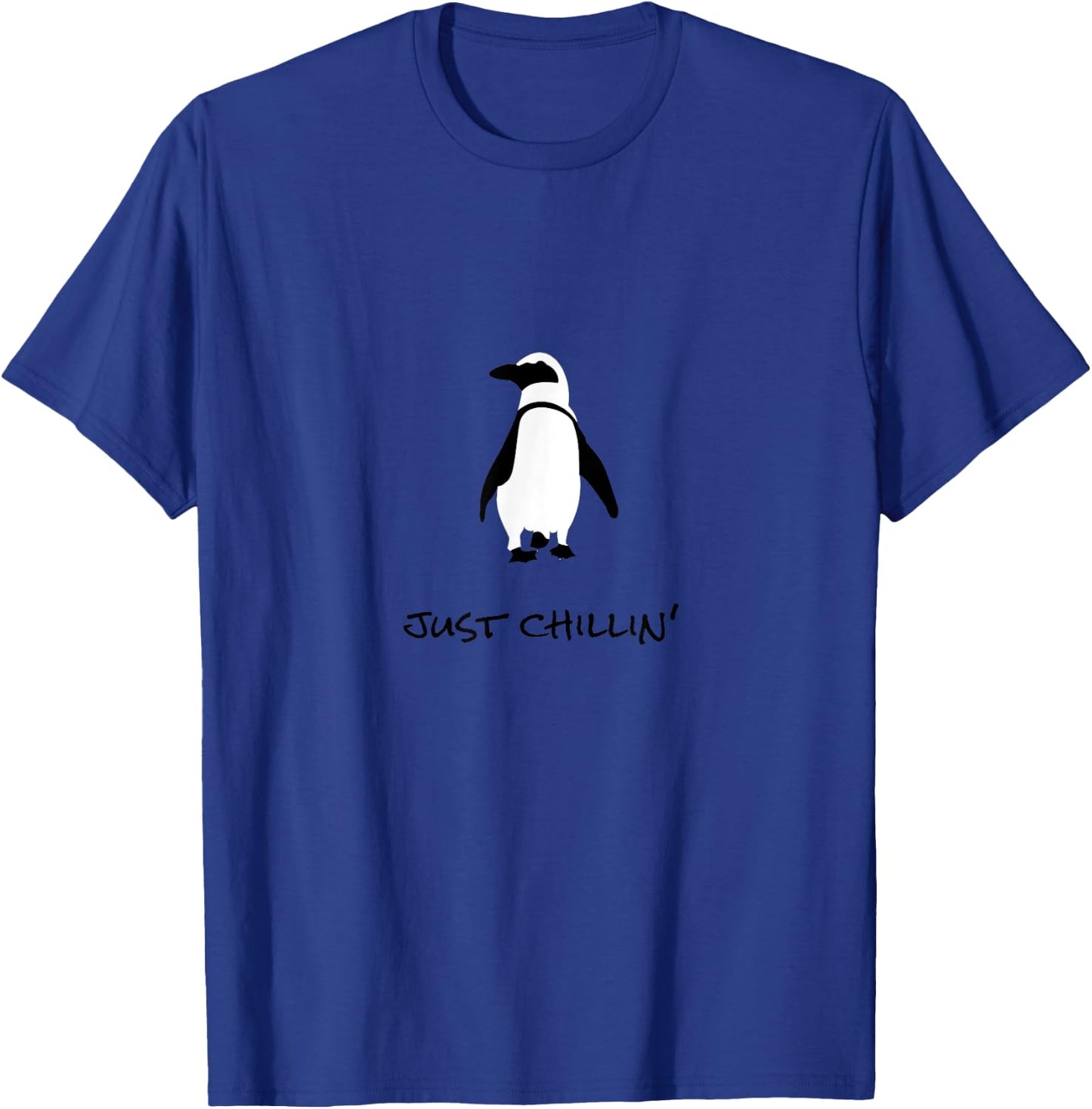 Funny Penguin shirts, puns, Just Chillin', Newman Works T-Shirt - T-Shirt | Royal