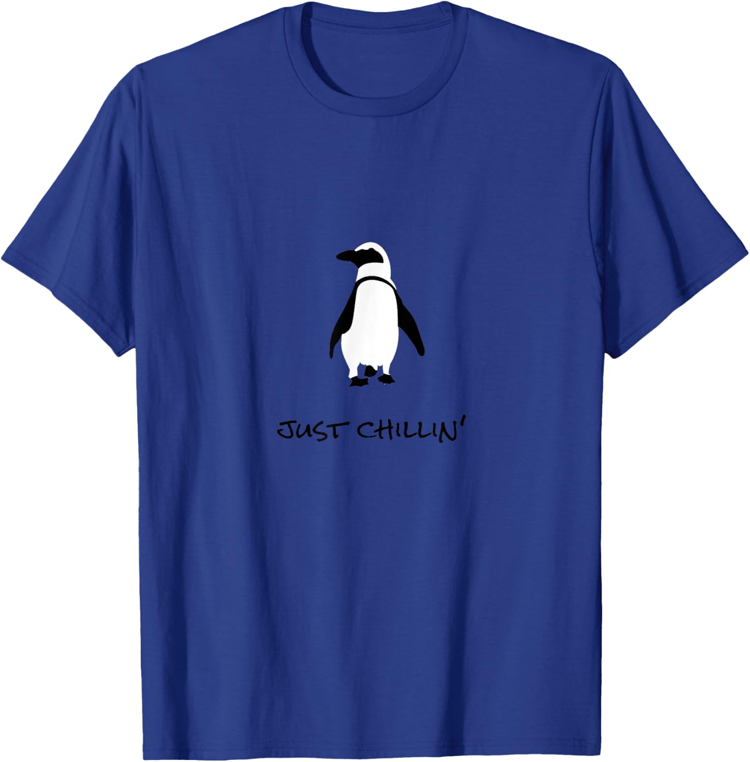Funny Penguin shirts, puns, Just Chillin', Newman Works T-Shirt - T-Shirt | Royal