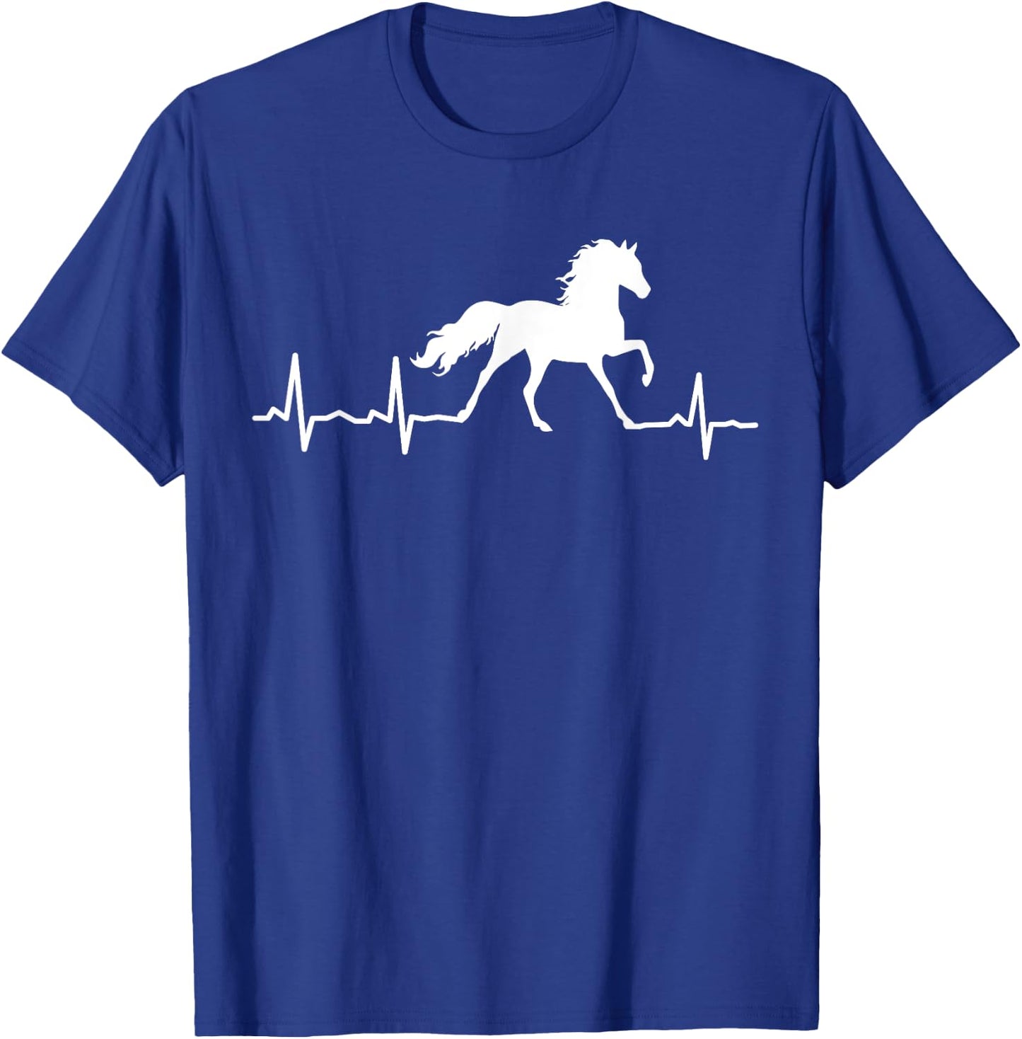 Horse Heartbeat For Horse Riding Lovers T-Shirt - T-Shirt | Royal