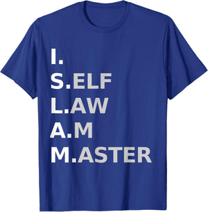 Moorish American "I Self Law Am Master" T-Shirt - T-Shirt | Royal