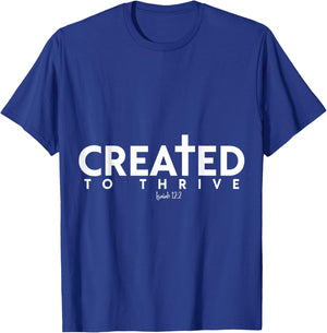 Created to Thrive Christian Faith Isaiah 12:2 T-Shirt - T-Shirt | Royal