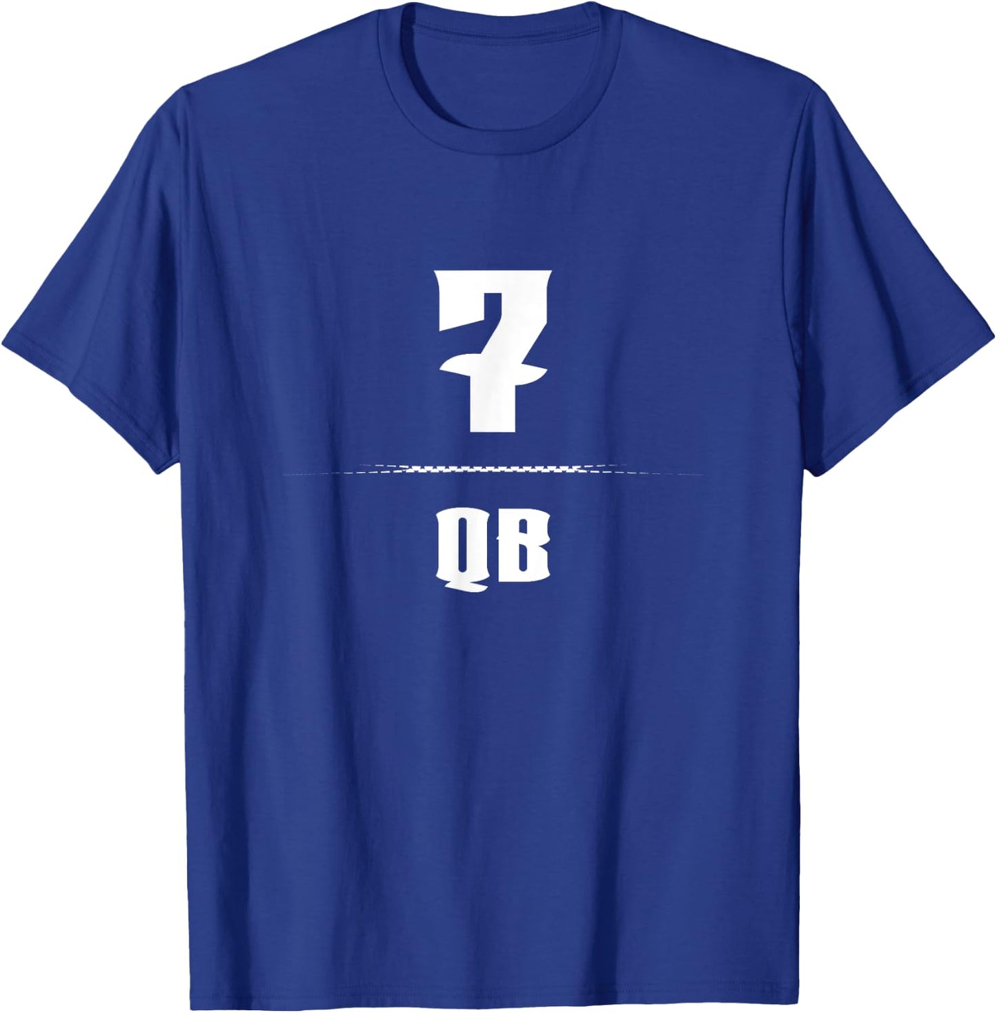 Quarterback Number 7 Football Training Camp T-Shirt - T-Shirt | Royal