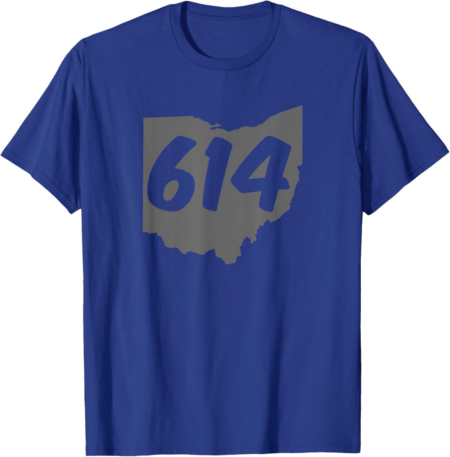 Columbus Ohio 614 Area Code T-Shirt - T-Shirt | Royal