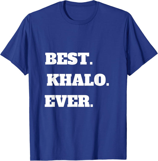 Arabic Uncle Best Khalo Uncle Ever Gift T-Shirt - T-Shirt | Royal