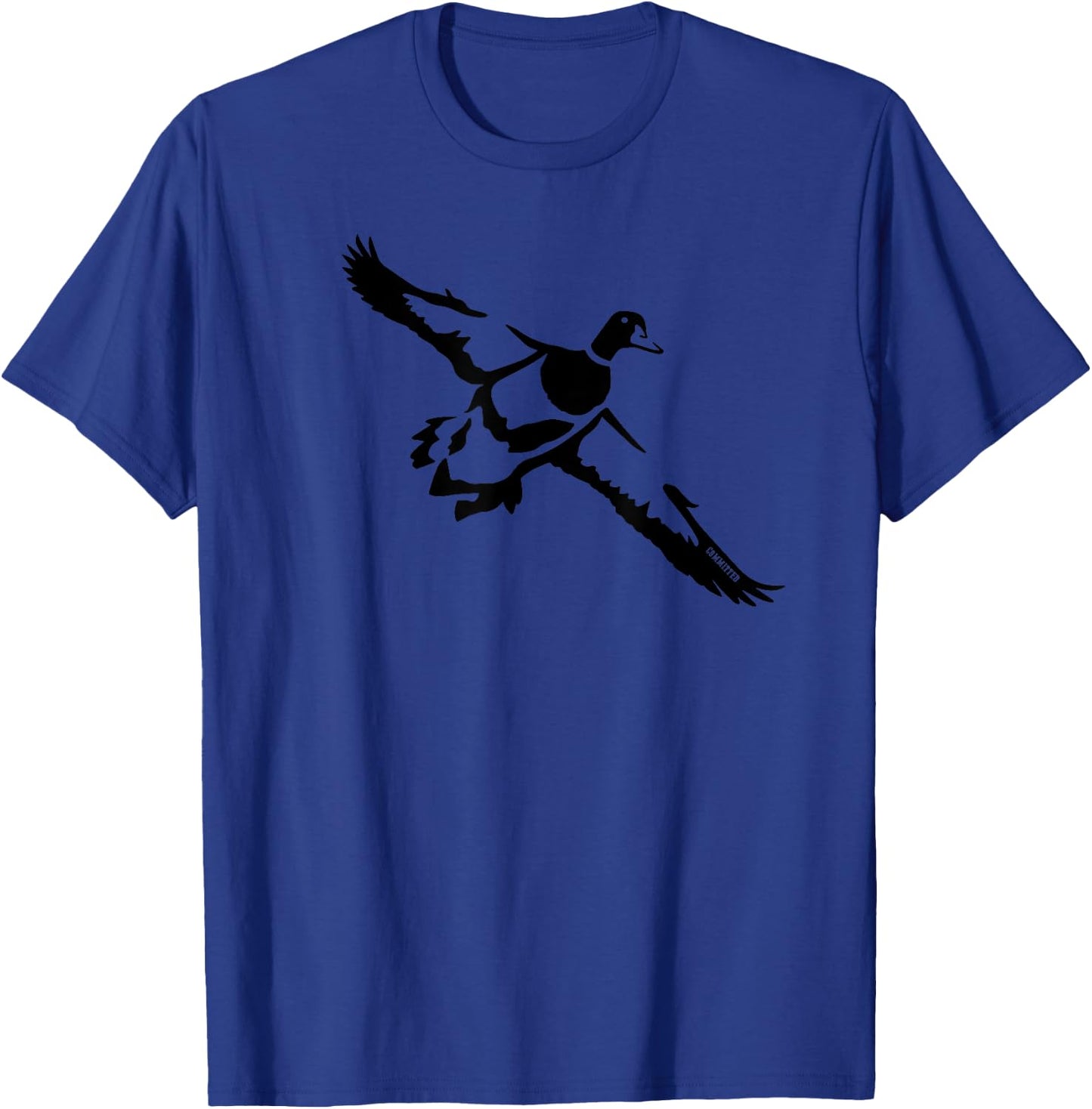 Single Drake - Duck Hunting by Committed Waterfowl T-Shirt - T-Shirt | Royal