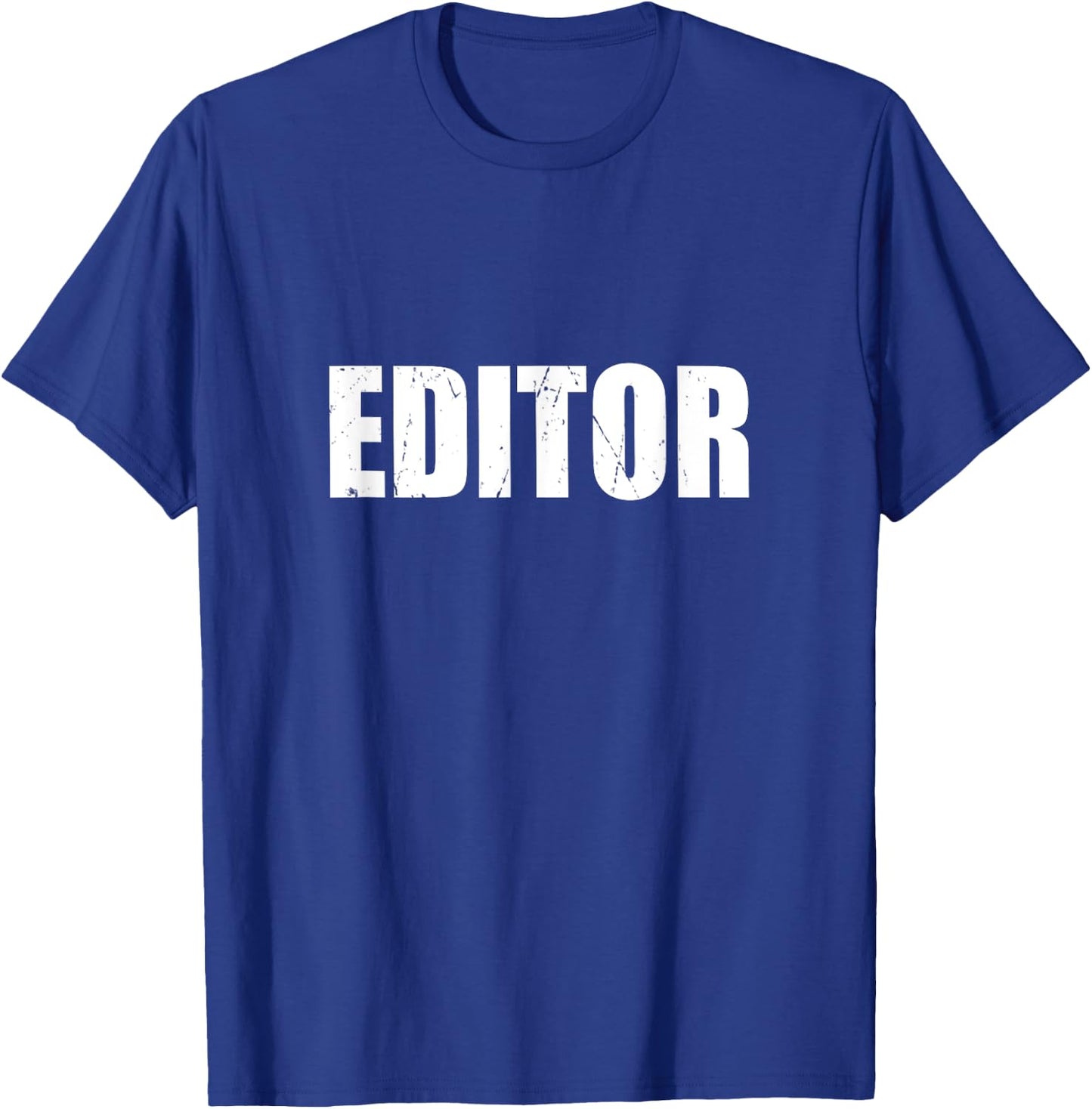 Editor Funny Cute Lazy Easy Simple DIY Halloween Costume T-Shirt - T-Shirt | Royal