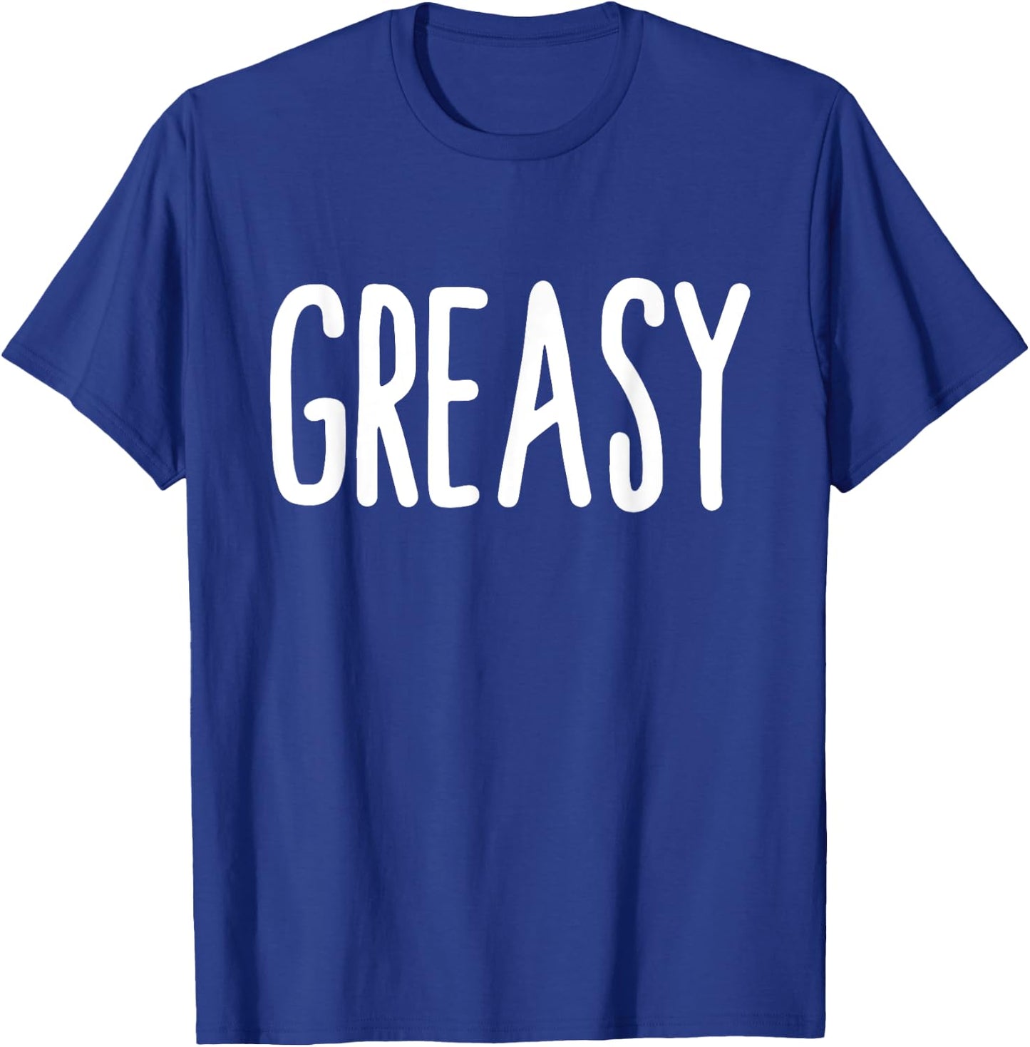 Greasy Costume Funny Fathers Day Mechanic Greasy T-Shirt - T-Shirt | Royal