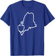 Maine Stethoscope Medical Professional State Shape T-Shirt - T-Shirt | Royal