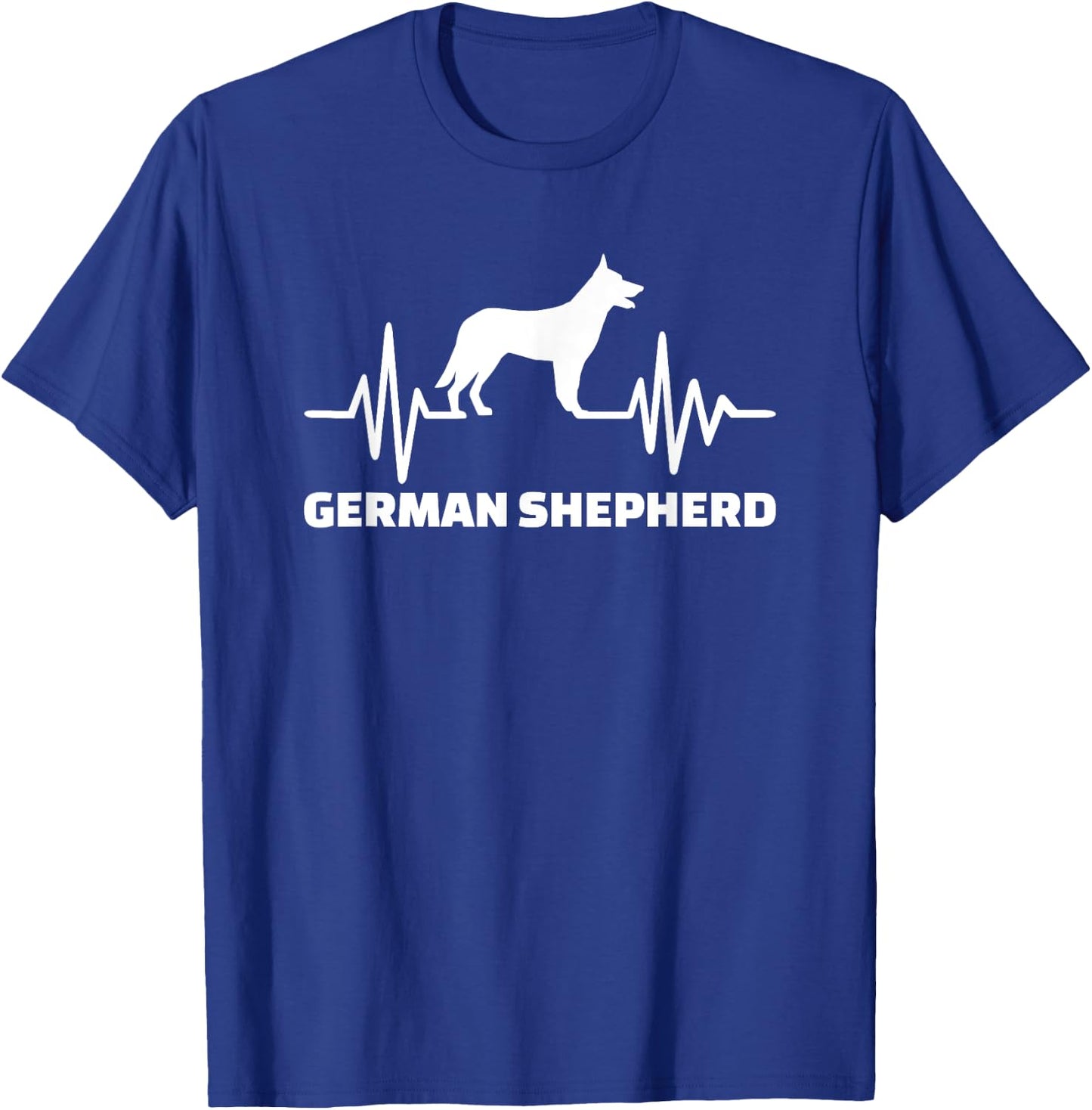 German Shepherd heartbeat T-Shirt - T-Shirt | Royal