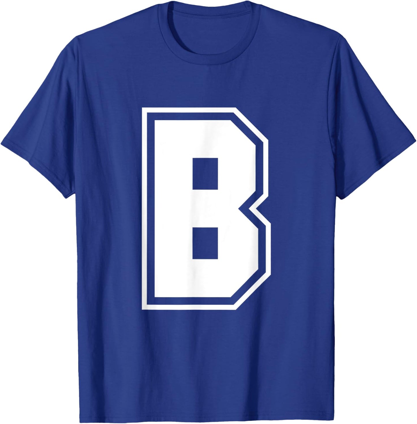 Letter B Alphabet Monogram Spelling T-Shirt - T-Shirt | Royal