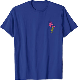 Pink Flamingo sign Pocket Logo Bird Lover shirt T-Shirt - T-Shirt | Royal