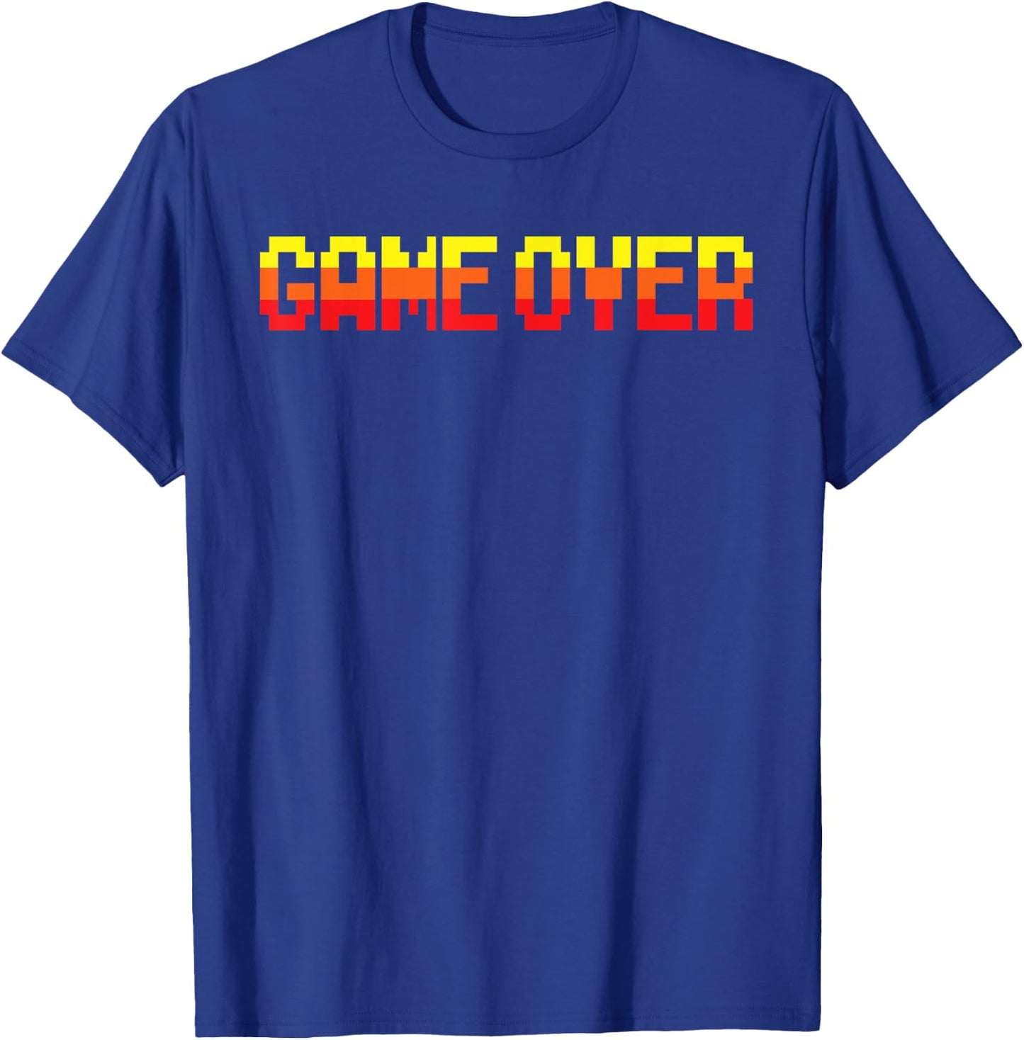 Vintage Pixelated Game Over 80s Arcade T-Shirt - T-Shirt | Royal