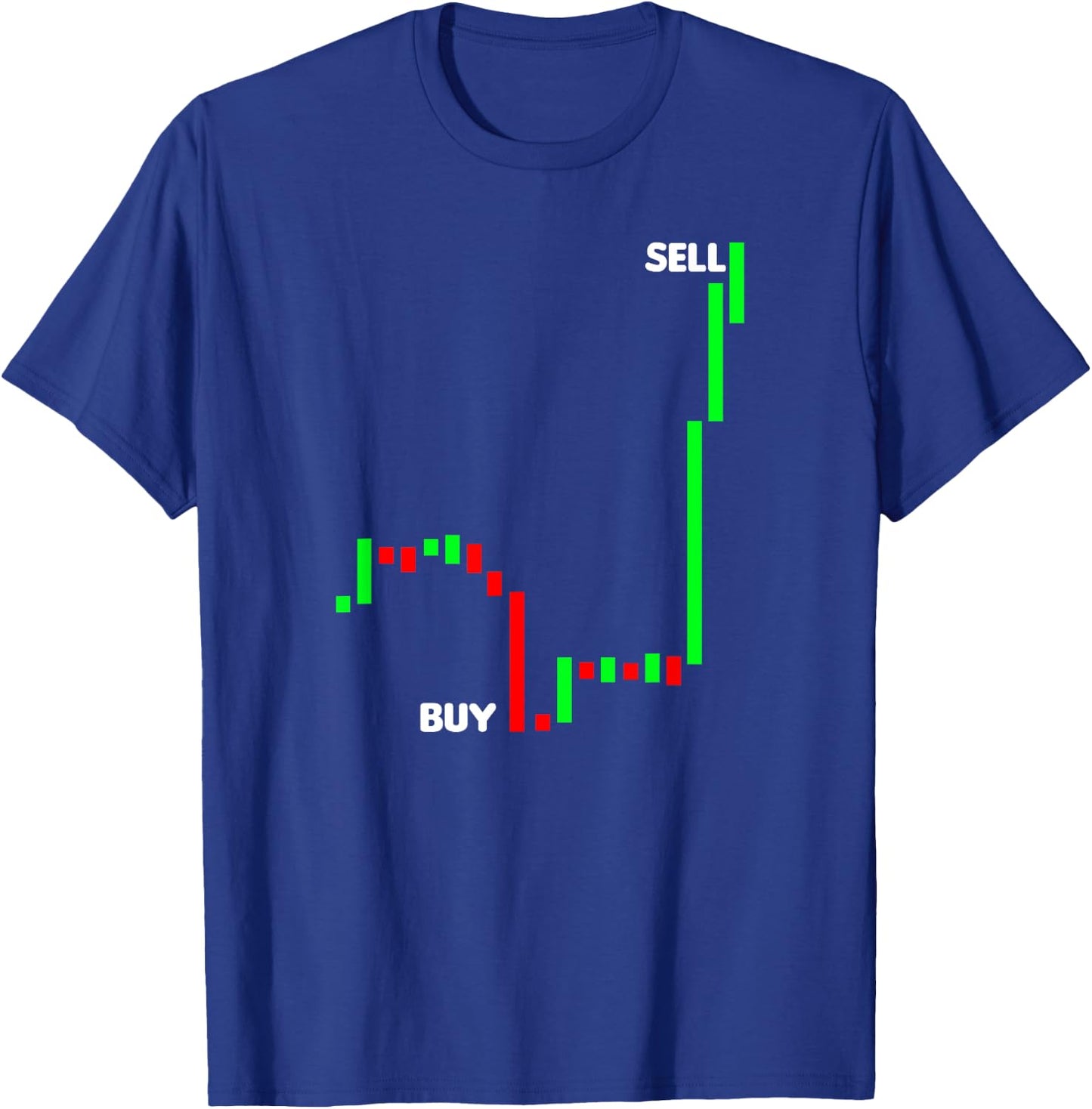 Stock Trading Shirt | Pips Buy Sell Gift T-Shirt - T-Shirt | Royal