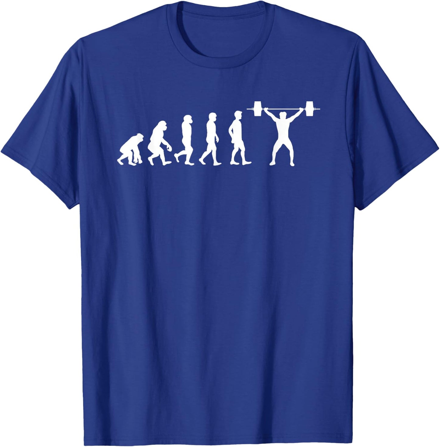 Funny weightlifting evolution gift T-Shirt - T-Shirt | Royal