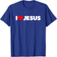 I Love (Heart) Jesus T-Shirt - T-Shirt | Royal