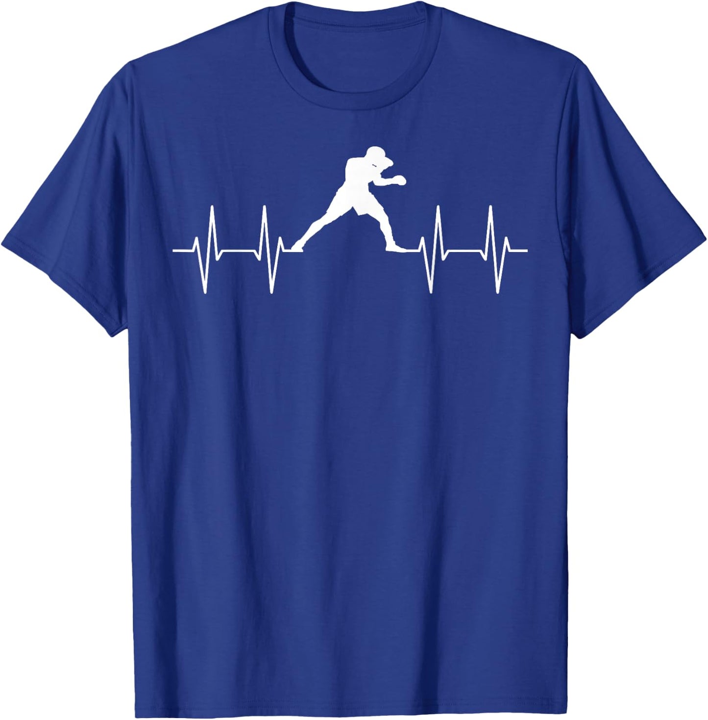 Heartbeat Boxing Funny Boxer Gift Graphic T-Shirt - T-Shirt | Royal