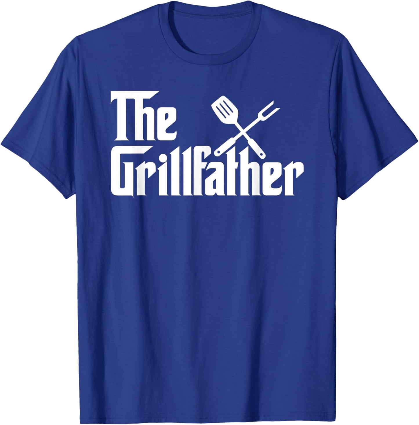 The Grillfather BBQ Grill & Smoker | Barbecue Chef T-Shirt - T-Shirt | Royal