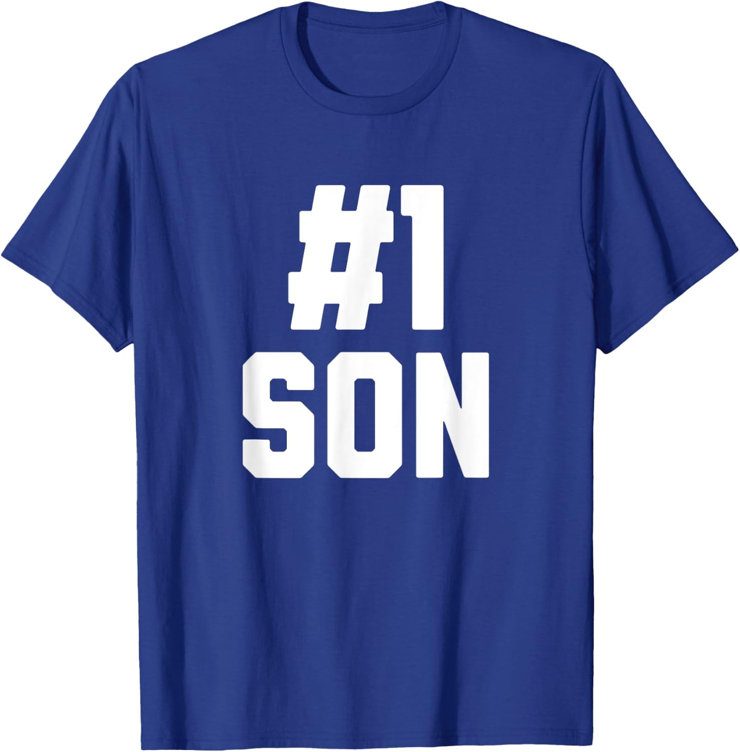 Number One Son Funny Family Matching Greatest #1 Son T-Shirt - T-Shirt | Royal