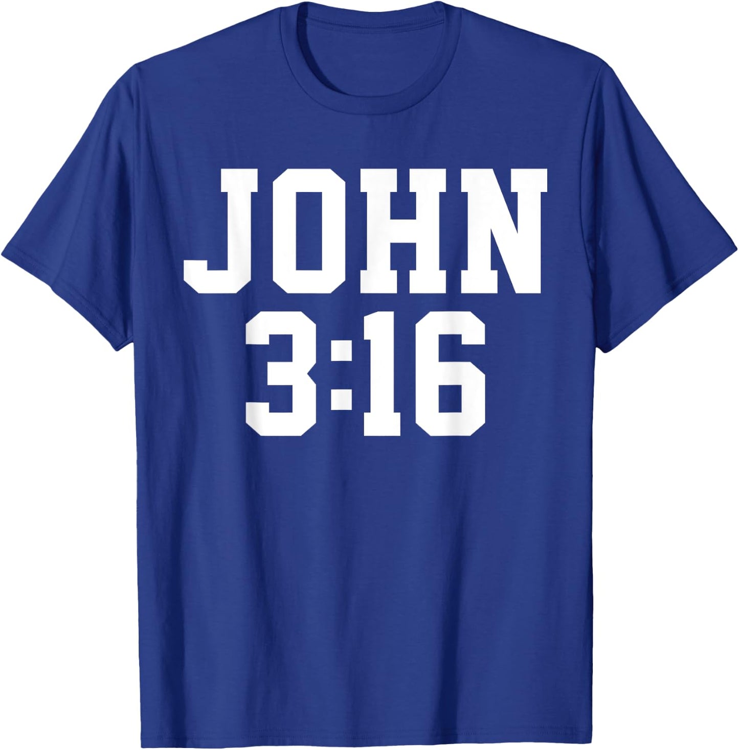 Christian John 3:16 Gift Bible Verse T-Shirt - T-Shirt | Royal