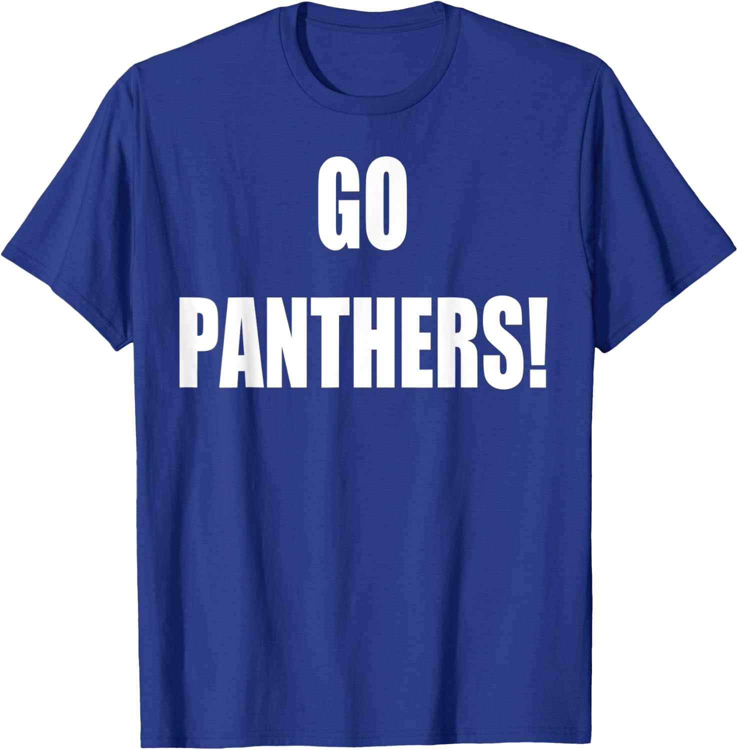 Go Panthers School Spirit T-Shirt - T-Shirt | Royal