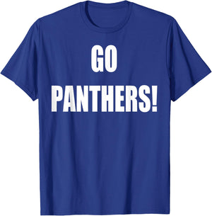 Go Panthers School Spirit T-Shirt - T-Shirt | Royal