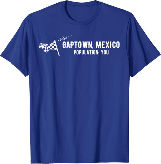Gaptown Mexico Street Racing Car Guy or Girl T-Shirt - T-Shirt | Royal