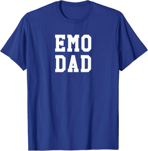 Funny Emo Dad Shirt | Goth Punk Music Scene Father T-Shirt - T-Shirt | Royal