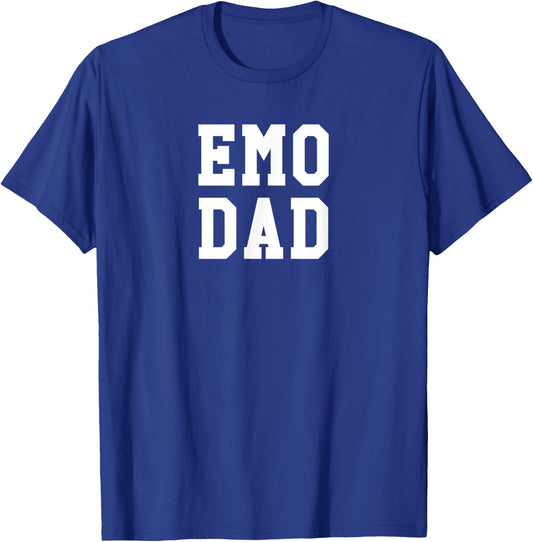 Funny Emo Dad Shirt | Goth Punk Music Scene Father T-Shirt - T-Shirt | Royal